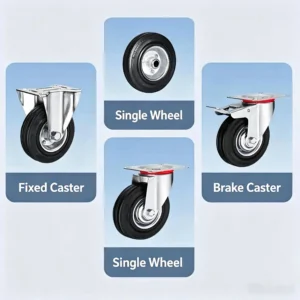 Industrial caster Wheels & Rubber Plastic wheels for Casters