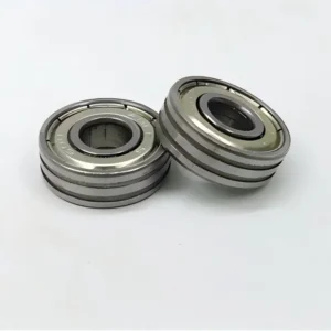 Home dual groove metal track roller bearing for sliding doors