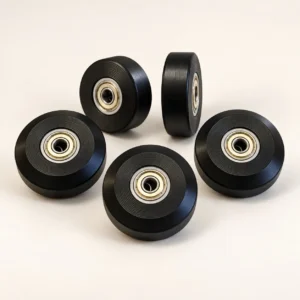 black PU Pilates reformer bearing wheels five-piece OEM set