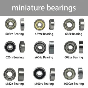miniature deep groove ball bearing model range for drones and RC models