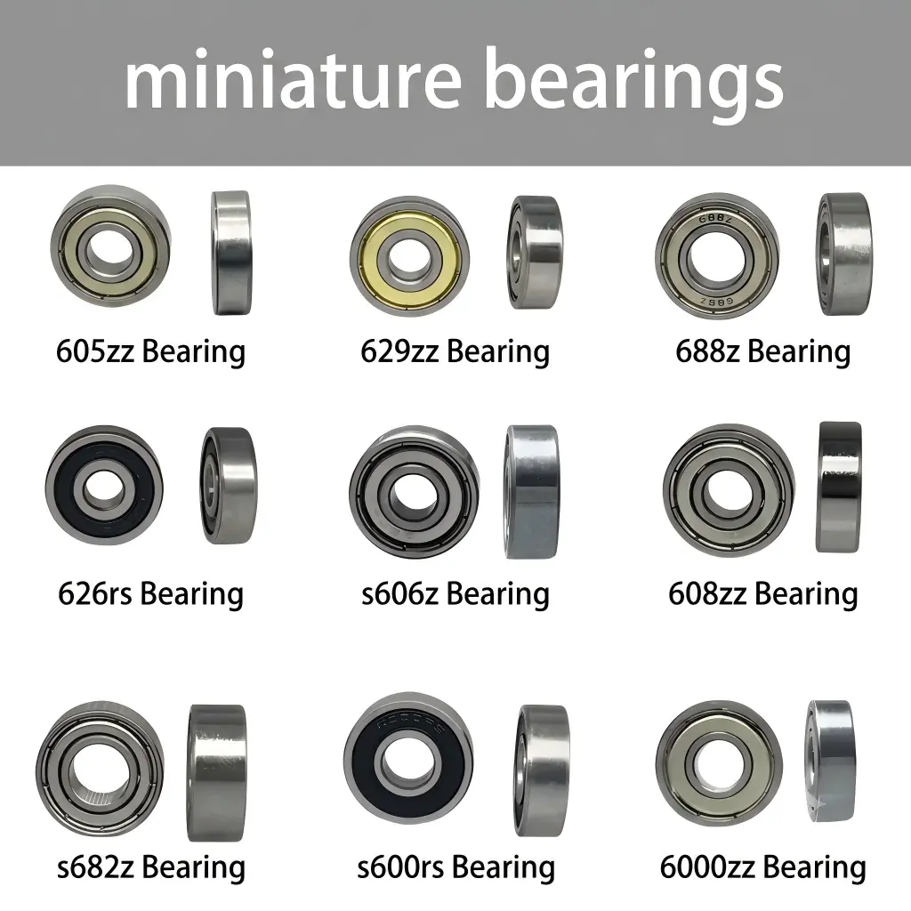 miniature deep groove ball bearing model range for drones and RC models