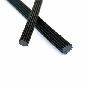 Burlete de PVC estriado para perfiles de ventanas y puertas
